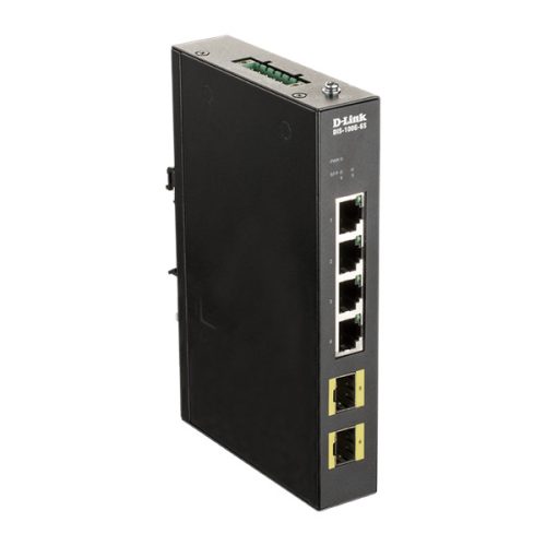 D-LINK Switch Ipari 4x1000Mbps + 2xGigabit SFP, DIS-100G-6S