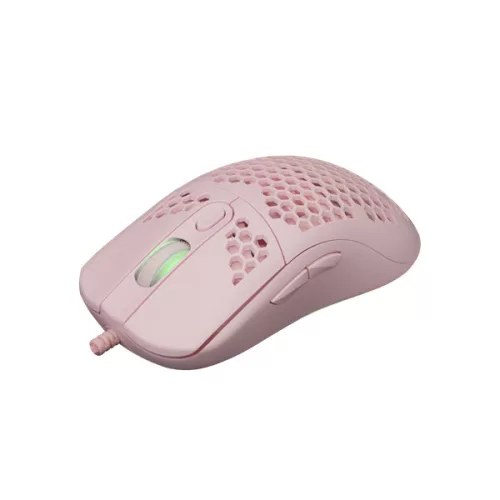 WHITE SHARK GM-5007P GALAHAD gamer egér, pink, 6400 dpi