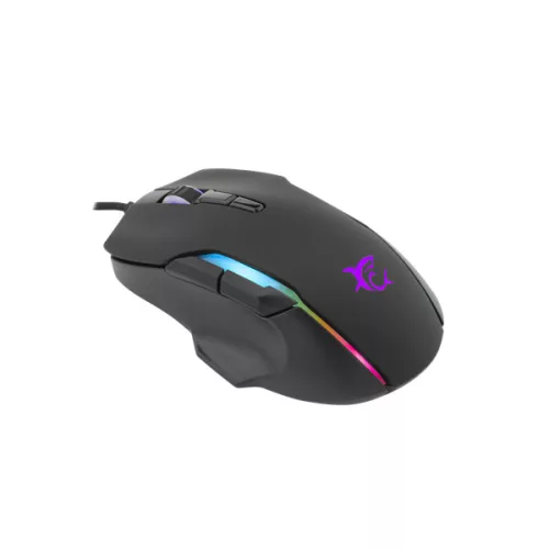 WHITE SHARK MORHOLT (GM-9009) gamer egér, 7D, fekete, 7200 dpi, RGB