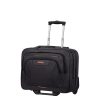 AMERICAN TOURISTER Gurulós Notebook táska 88533-1070, Rolling Tote 15.6" (Fekete/Narancssárga) -AT WORK