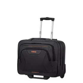   AMERICAN TOURISTER Gurulós Notebook táska 88533-1070, Rolling Tote 15.6" (Fekete/Narancssárga) -AT WORK