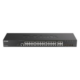   D-LINK Switch 24x1000Mbps + 4xGigabit SFP kombó Fémházas, Menedzselhető, DGS-2000-28
