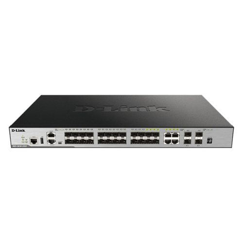 D-LINK Switch 20x1000Mbps + 4xGigabit SFP+ + 4xGigabit SFP kombó Menedzselhető, Rackes, DGS-3630-28SC/SI/E