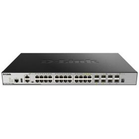   D-LINK Switch 20x1000Mbps + 4xGigabit SFP+ + 4xGigabit SFP kombó Menedzselhető, Rackes, DGS-3630-28TC/SI/E