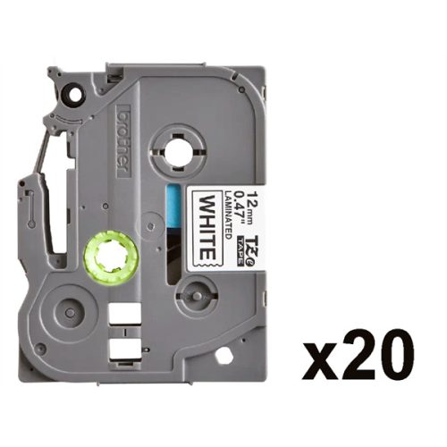 BROTHER szalag TZe-231CIV, Fehér alapon Fekete, Laminált, 12mm  0.47", 8 méter,