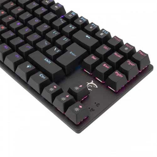 WHITE SHARK COMMANDOS mechanikus (blue switch) gamer billentyűzet (angol), fekete