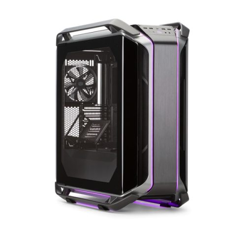 COOLER MASTER Ház ATX Cosmos C700M, 4db Ventilátorral + Riser kábel, Tápegység nélkül, Edzett Üveg, szürke-fekete