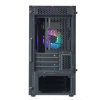 COOLER MASTER Ház Mini Tower ATX MASTERBOX MB311L ARGB + Kontroller + 2db Ventilátor, Tápegység nélkül, Üvegfalú, fekete