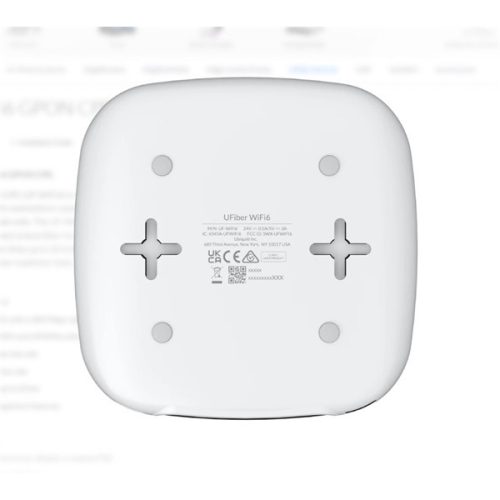 UBiQUiTi Wireless Access UFiber WiFi6 GPON CPE, 4x1000Mbps + 1xGPON, fekete - UF-WIFI6