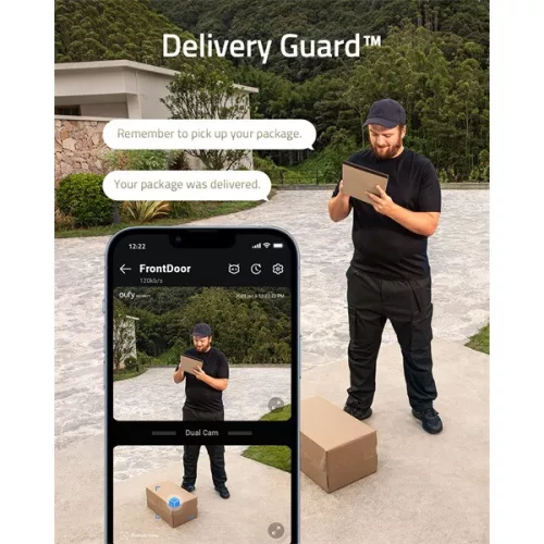 ANKER EUFY Kapucsengő, S330, Dual Kamera, HD(2K), Akkumulátoros, WiFi-s, kültéri  - T8213G11