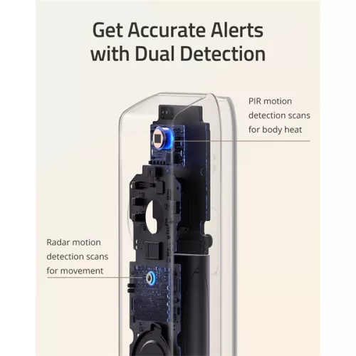 ANKER EUFY Kapucsengő, S330, Dual Kamera, HD(2K), Akkumulátoros, WiFi-s, kültéri  - T8213G11