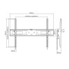 SBOX Fali konzol PLB-4269T, WALL MOUNT (60-100", max. 75 kg, max.VESA: 900x600 mm)