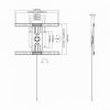 SBOX PLB-1246F fali konzol, forgatható, 37"-70", 600x400, max 50 kg