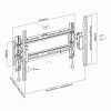 SBOX PLB-6546T fali konzol, dönthető, 37"-80", 600x400, max 70 kg