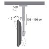 SBOX CPLB-102M mennyezeti fali konzol, dönthető, forgatható, 37"-70", 800x400, max 50 kg