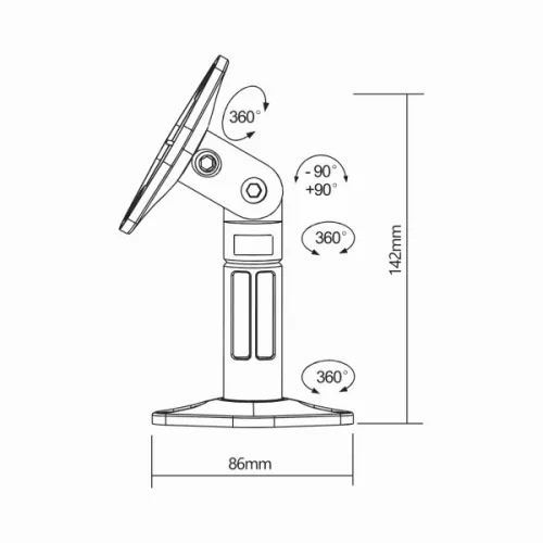 SBOX SB-20 Fali hangszóró tartó konzol, dönthető, forgatható (max. 3.5kg)