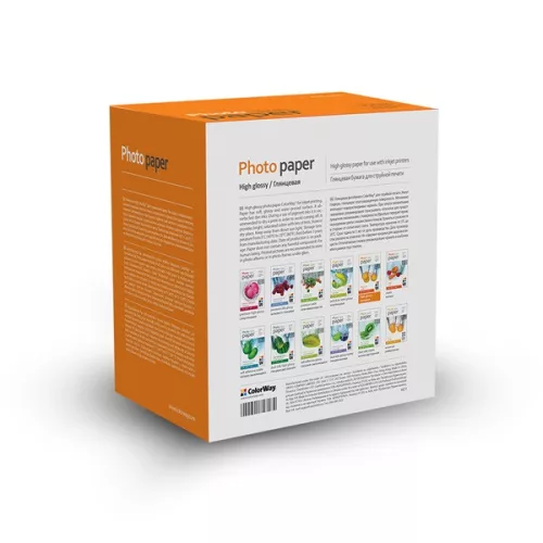 COLORWAY Fotópapír, magasfényű (high glossy), 260 g/m2, 10x15, 500 lap (PG2605004R)