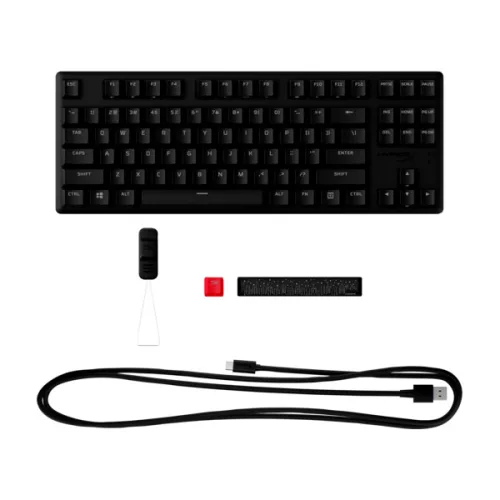 HP HYPERX vezetékes mechanikus gaming billentyűzet Alloy Origins Core PBT kék switch - amerikai lokalizáció