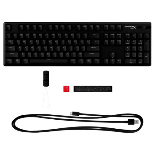 HP HYPERX vezetékes mechanikus gaming billentyűzet Alloy Origins PBT piros switch - amerikai lokalizáció