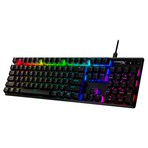 HP HYPERX vezetékes mechanikus gaming billentyűzet Alloy Origins PBT kék switch - amerikai lokalizáció