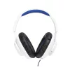 JBL Quantum 100P Console (Vezetékes, gaming fejhallgató levehető mikrofonnal), Fehér/Kék
