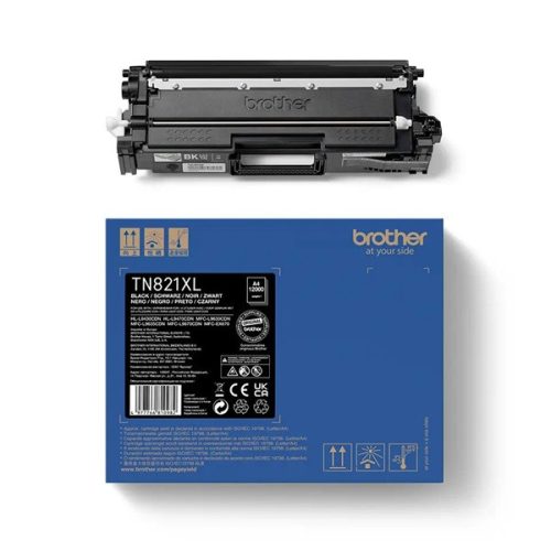 BROTHER Toner TN-821XLBK 12.000/oldal