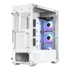 COOLER MASTER Ház ATX MasterBox TD500 MESH V2, Tápegység nélkül, Edzett Üveg, fehér