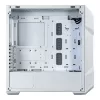 COOLER MASTER Ház ATX MasterBox TD500 MESH V2, Tápegység nélkül, Edzett Üveg, fehér