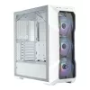 COOLER MASTER Ház ATX MasterBox TD500 MESH V2, Tápegység nélkül, Edzett Üveg, fehér