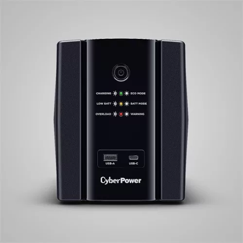 CYBERPOWER UPS UT1500EG (4 aljzat) 1500VA 900W, 230V szünetmentes tápegység LINE-INTERACTIVE