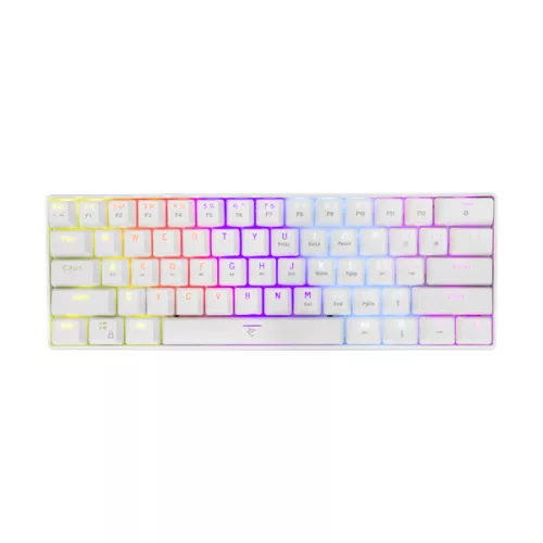 WHITE SHARK WS GK-2022W/BR-US SHINOBI Billentyűzet (fehér/szivárvány) (angol)