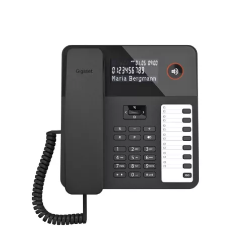 GIGASET Telefon DESK 600 telefon, fekete