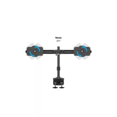 MULTIBRACKETS Asztali konzol (2 képernyős rögzítőkar), M VESA Desktopmount Dual Desk Clamp 24-32" (max.VESA: 200x200 mm)