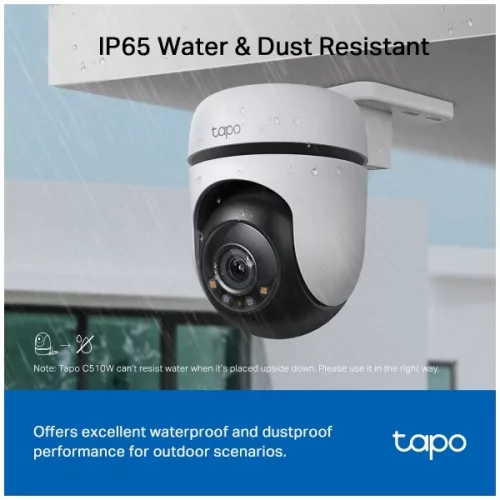 TP-LINK Wireless Kamera Cloud kültéri forgatható színes éjjellátó, TAPO C510W