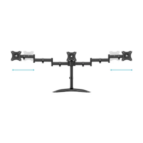 MULTIBRACKETS Asztali állvány (3 képernyős rögzítőkar), M Deskstand Basic Triple (15-27", max.VESA: 100x100 mm, 6 kg)