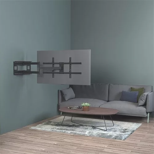 TECHLY ICA-PLB 490 dönthető fali karos konzol 43-80" LCD kijelzőhöz, 1015 mm, fekete