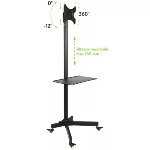 TECHLY ICA-TR20 gurulós padlóállvány 19-37" LCD/LED kijelzőhöz