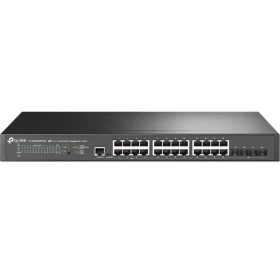   TP-LINK Switch 24x2.5Gbps + 4x10GE SFP+ Layer2 Menedzselhető Rackes, SG3428XPP-M2