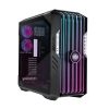 COOLER MASTER Ház ATX HAF 700 EVO + 5db Ventilátor + VGA tartó és Riser kábel, Tápegység nélkül, Üvegfalú, fekete