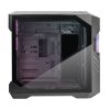 COOLER MASTER Ház ATX HAF 700 EVO + 5db Ventilátor + VGA tartó és Riser kábel, Tápegység nélkül, Üvegfalú, fekete