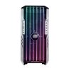 COOLER MASTER Ház ATX HAF 700 EVO + 5db Ventilátor + VGA tartó és Riser kábel, Tápegység nélkül, Üvegfalú, fekete