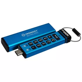   KINGSTON Pendrive 128GB USB-C Ironkey Keypad 200C AES-256 FIPS 140-3 Lvl 3