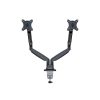 MULTIBRACKETS 2 karos asztali konzol, M Deskmount Gas Spring Dual Black (15-30", max.VESA: 100x100 mm, 9 kg)