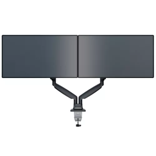 MULTIBRACKETS 2 karos asztali konzol, M Deskmount Gas Spring Dual Black (15-30", max.VESA: 100x100 mm, 9 kg)