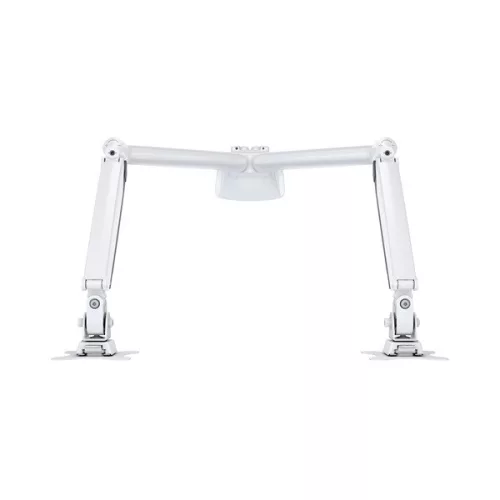 MULTIBRACKETS 2 karos asztali konzol, M Deskmount Gas Spring Dual White (15-27", max.VESA: 100x100 mm, 9 kg)