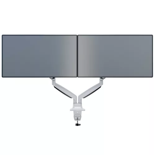MULTIBRACKETS 2 karos asztali konzol, M Deskmount Gas Spring Dual White (15-27", max.VESA: 100x100 mm, 9 kg)