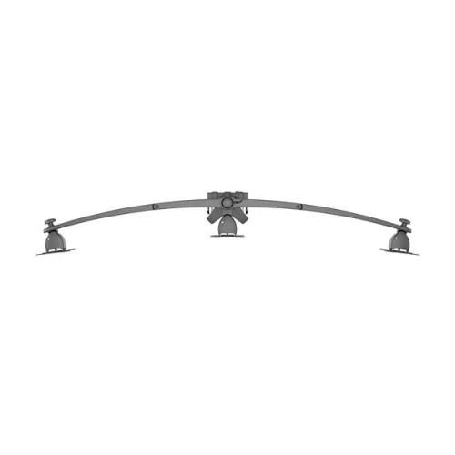 MULTIBRACKETS Asztali konzol (3 képernyős rögzítőkar), M VESA Desktopmount Triple Desk Clamp 15-24" (max.VESA:100x100mm)