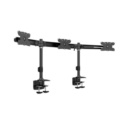 MULTIBRACKETS Asztali konzol (3 képernyős rögzítőkar), M VESA Desktopmount Triple Desk Clamp 24-32" (max.VESA:200x100mm)