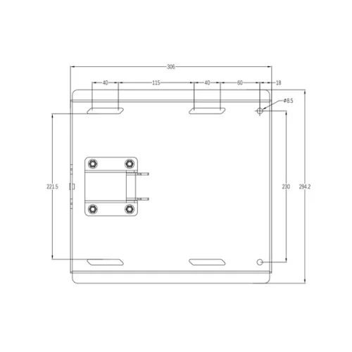 MULTIBRACKETS Fali konzol, M Universal Swing Arm 180 Degrees x Large Black (70-84", max.VESA: 800x600 mm, 125 kg)