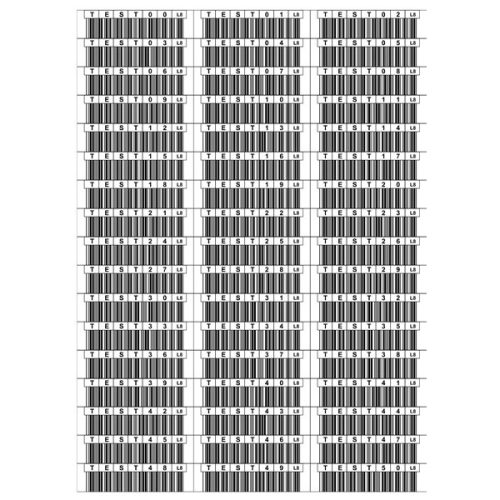 IBM Adatkazetta - LTO (4/5/6/7/8/9) BAR CODE (Matrica) (51 db) - Adott tartományba nyomtatva! (fekete/fehér)